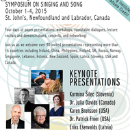 CHOREGIE na Symposium on Singing and Song 2015 <em>Foto: arhiv CS</em>