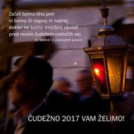 Čudežno 2017 vam želimo!